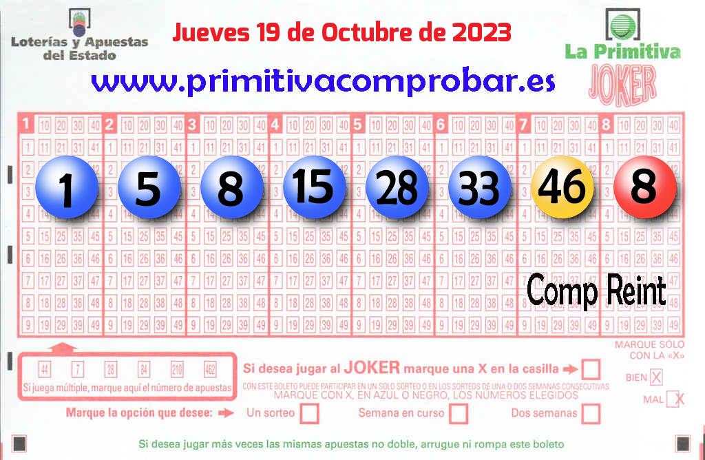 Primitiva del 2023-10-19