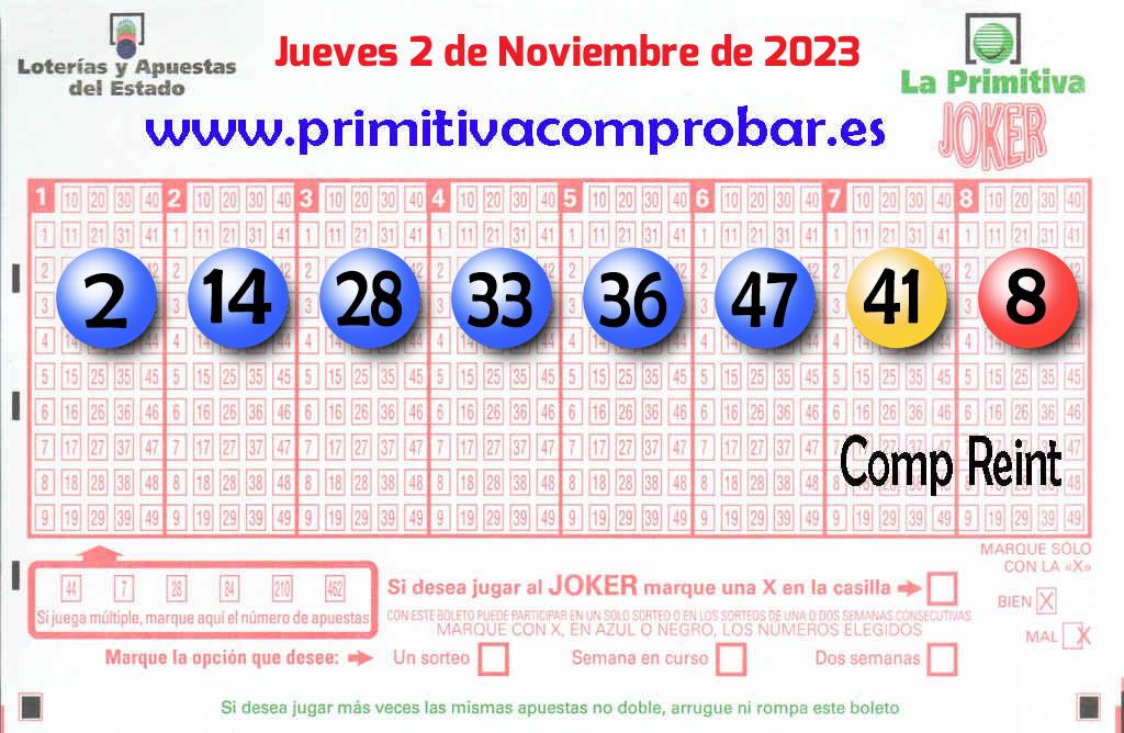 Primitiva del 2023-11-02