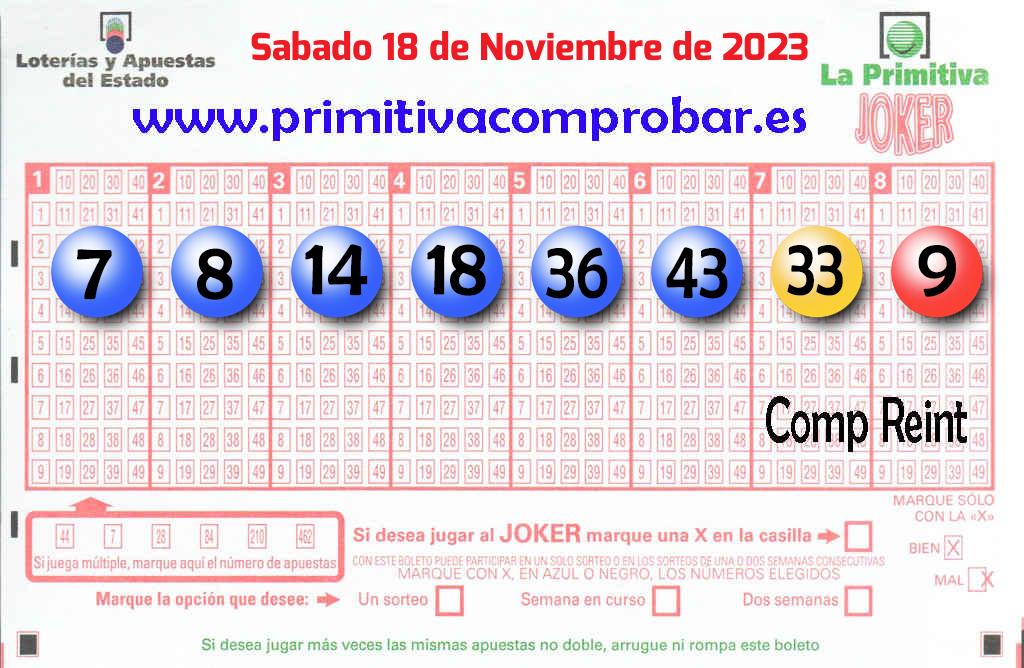 Primitiva del 2023-11-18