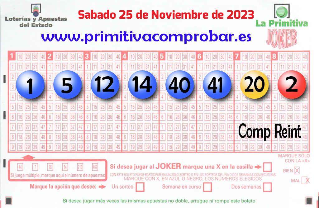 Primitiva del 2023-11-25