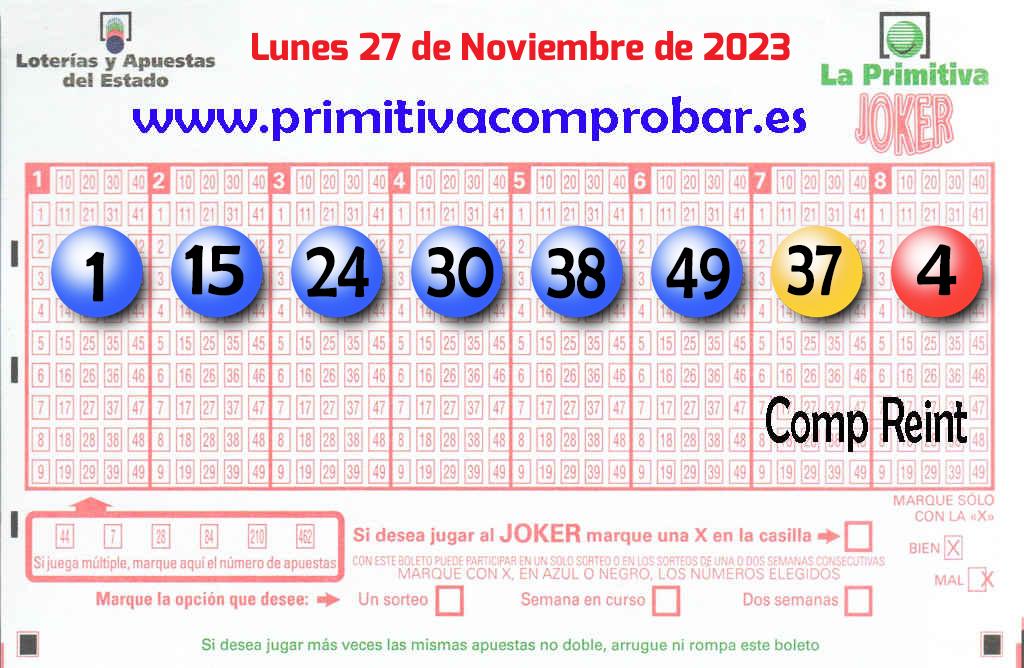 Primitiva del 2023-11-27