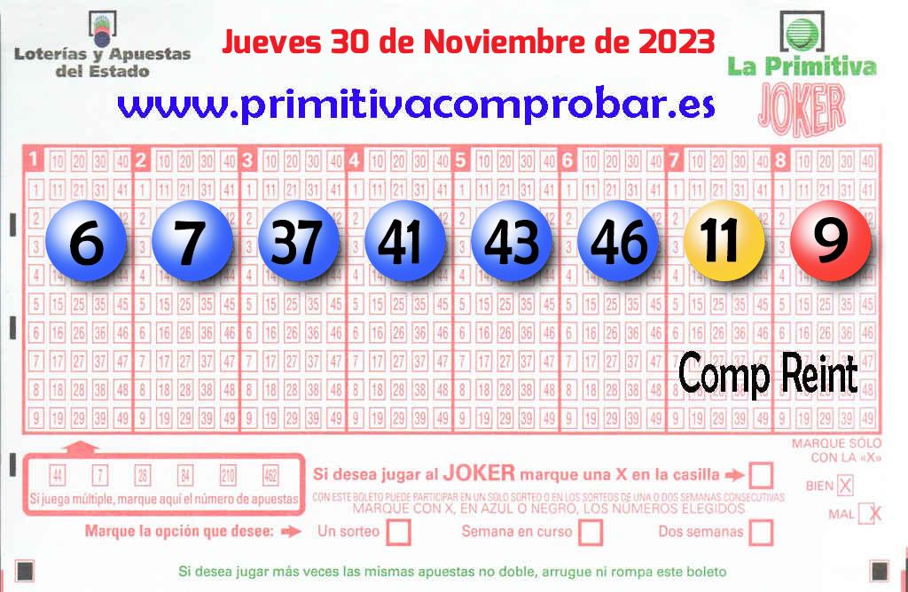 Primitiva del 2023-11-30