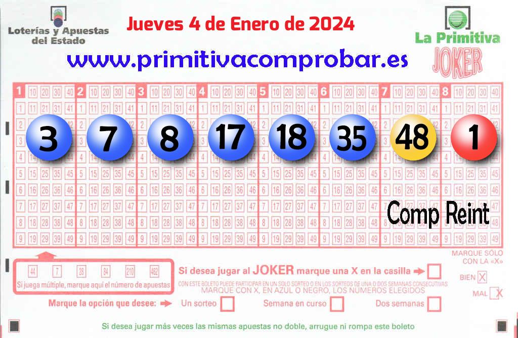 Primitiva del 2024-01-04