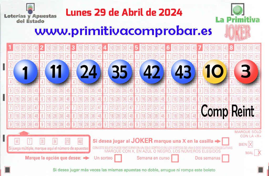 Primitiva del 2024-04-29