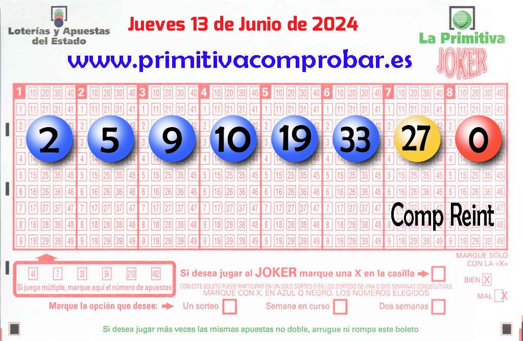 Primitiva del 2024-06-13