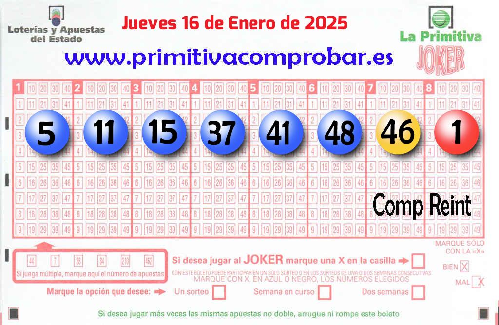 Primitiva del 2025-01-16