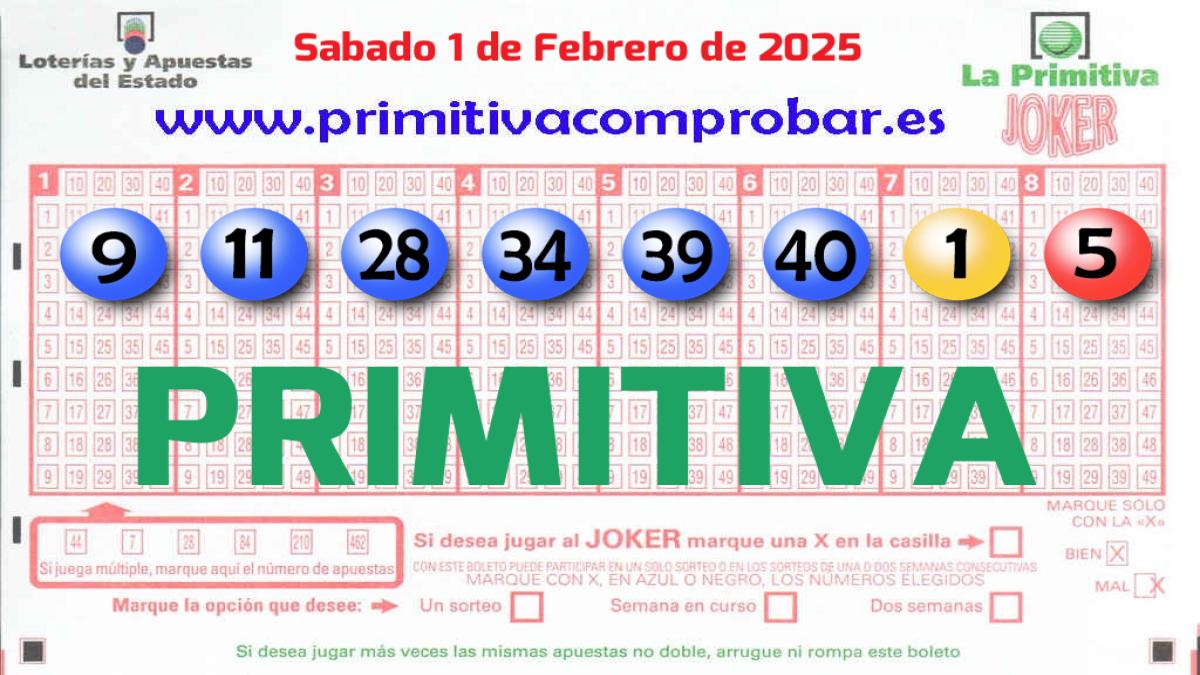 Primitiva del 2025-02-01