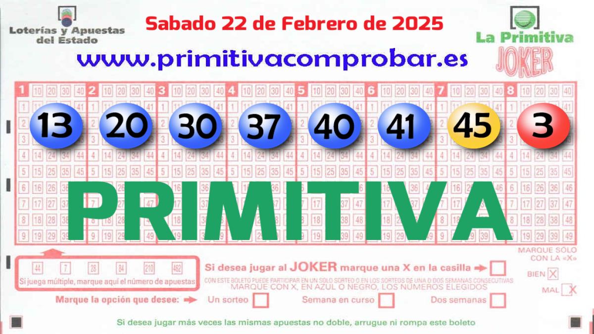 Primitiva del 2025-02-22