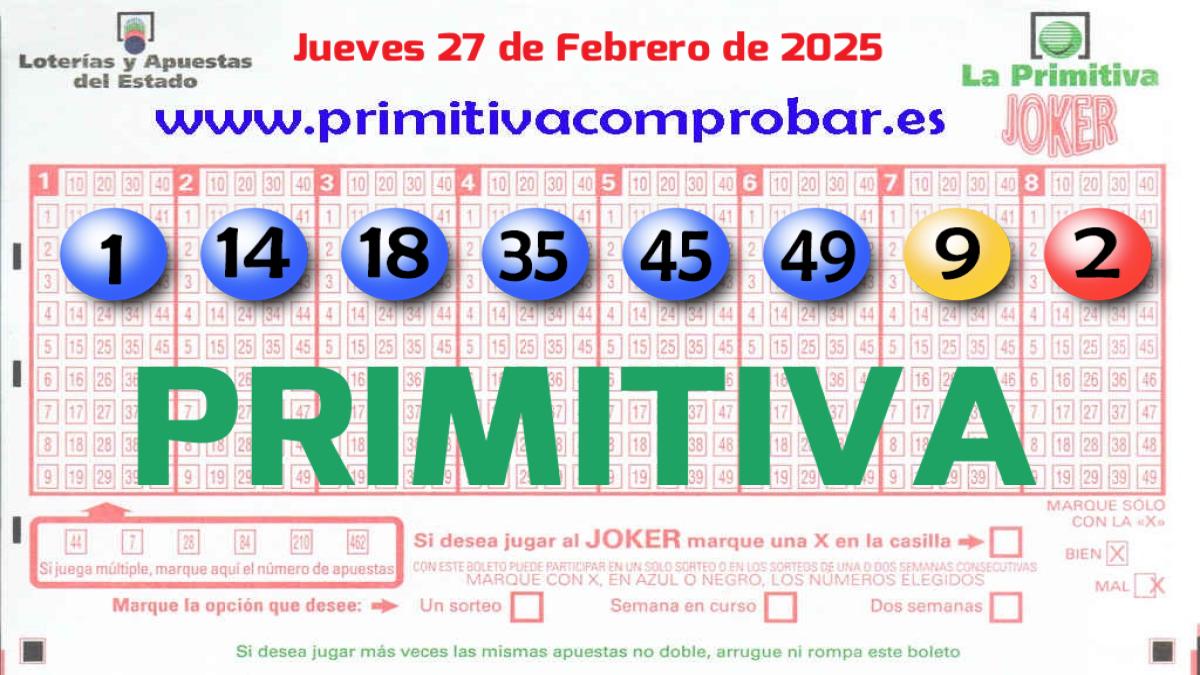 Primitiva del 2025-02-27