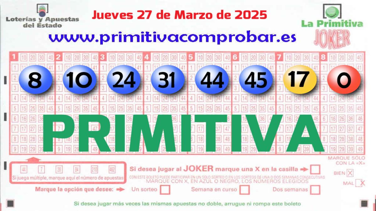 Primitiva del 2025-03-27