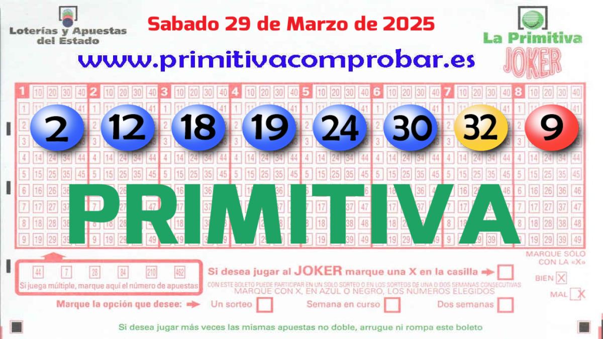 Primitiva del 2025-03-29