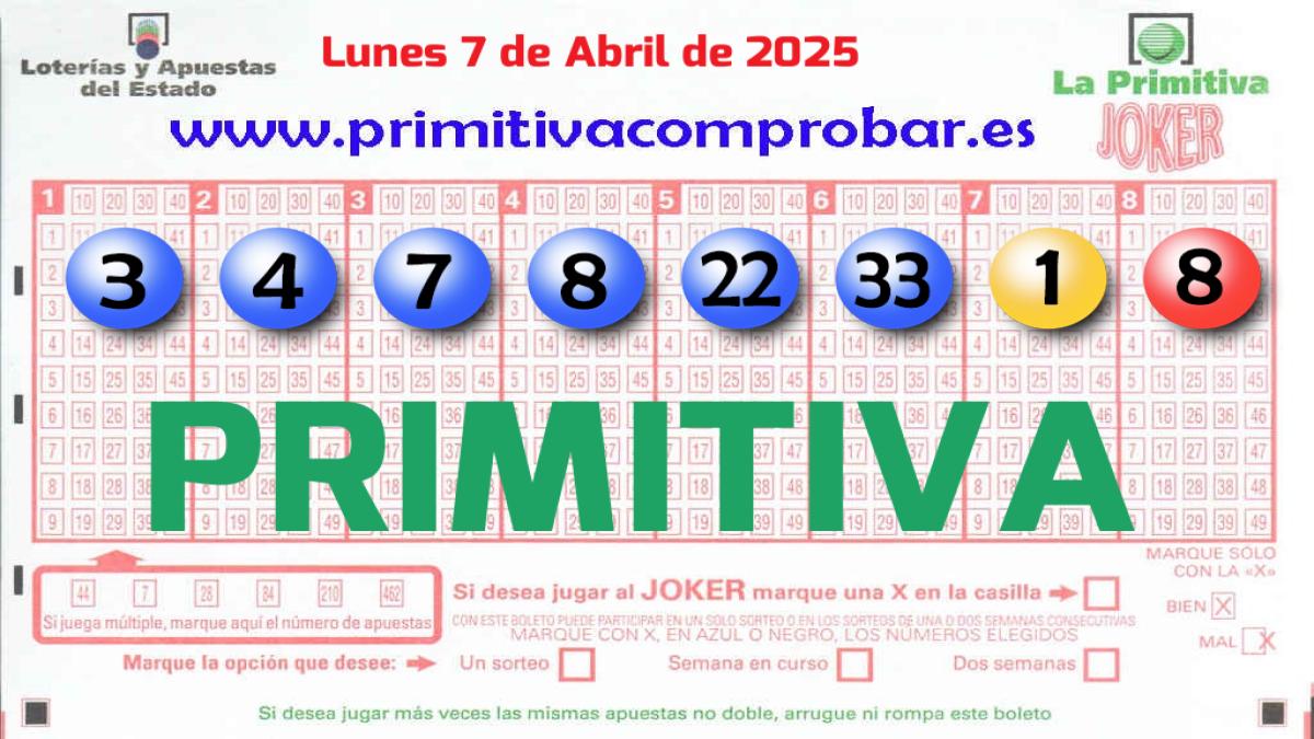 Primitiva del 2025-04-07