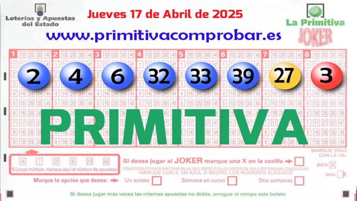 Primitiva del 2025-04-17