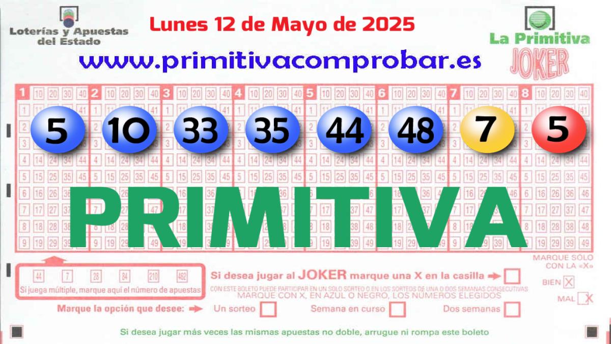 Primitiva del 2025-05-12