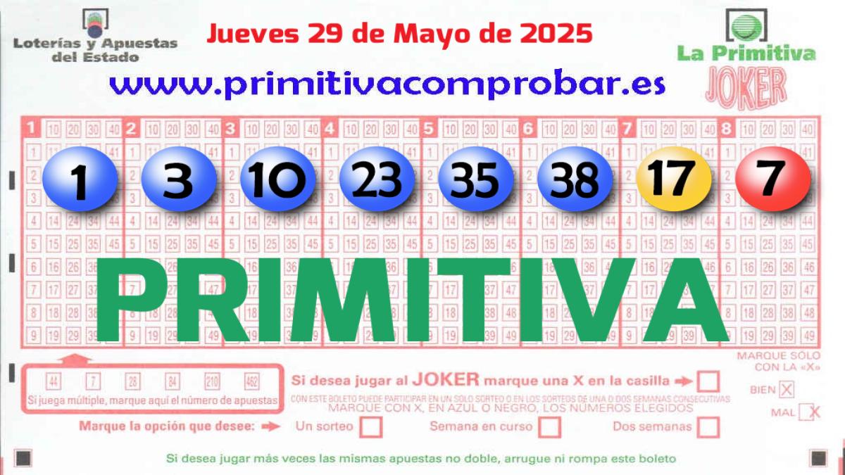 Primitiva del 2025-05-29