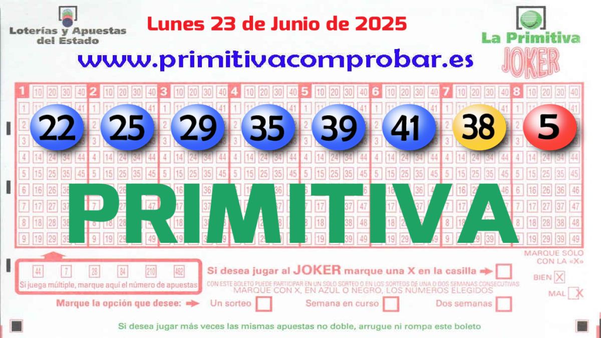 Primitiva del 2025-06-23