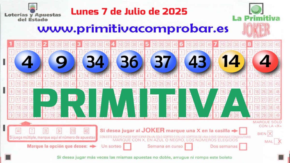 Primitiva del 2025-07-07
