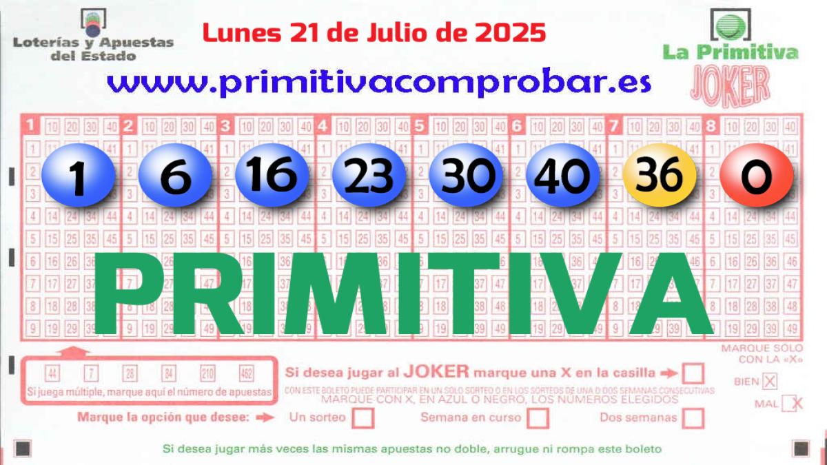 Primitiva del 2025-07-21