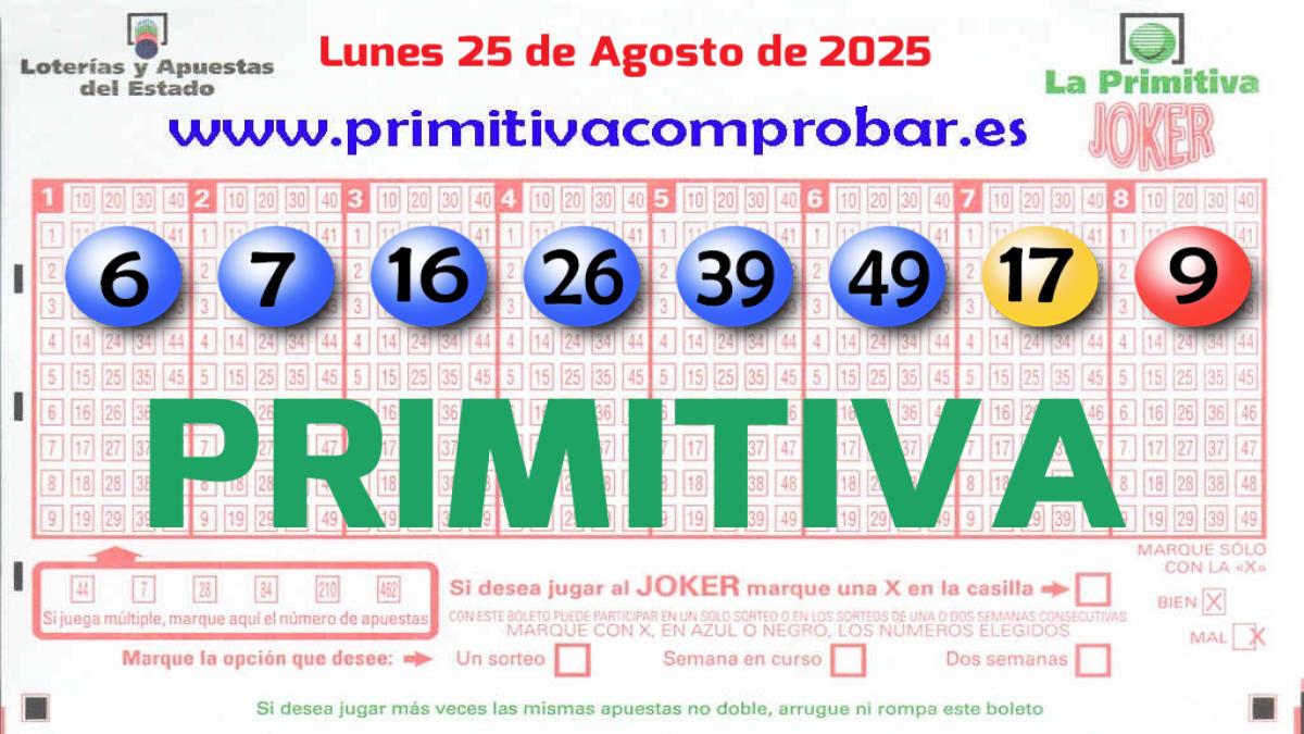 Primitiva del 2025-08-25