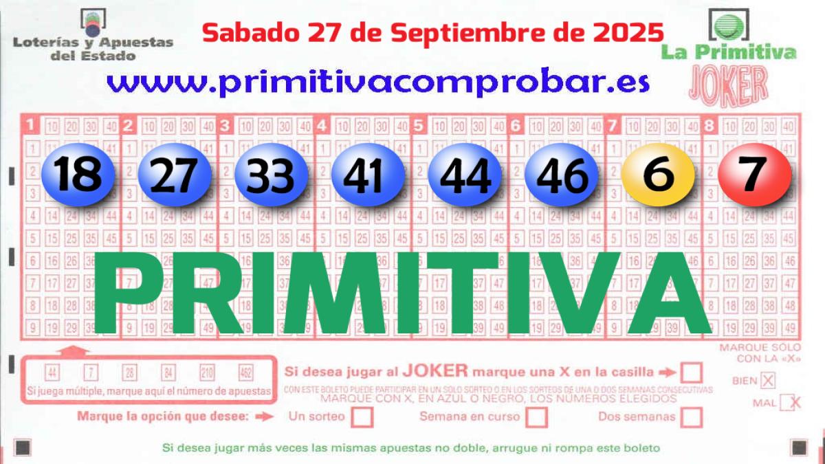 Primitiva del 2025-09-27