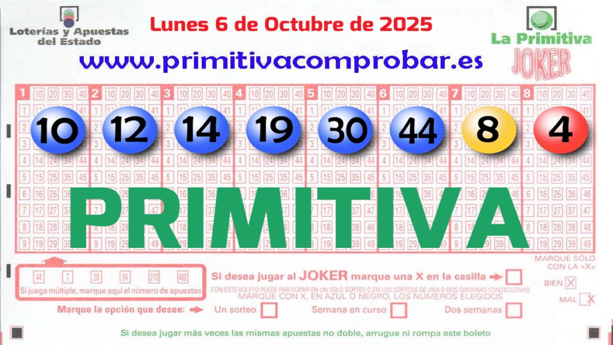 Primitiva del 2025-10-06