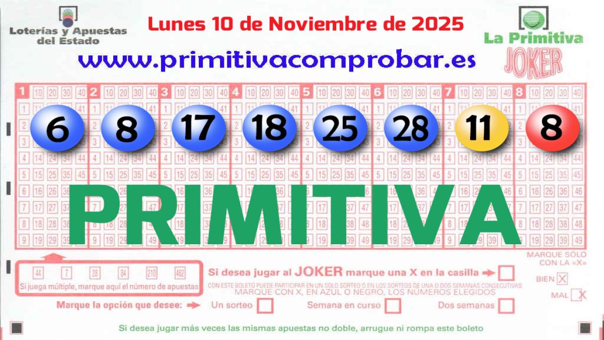 Primitiva del 2025-11-10
