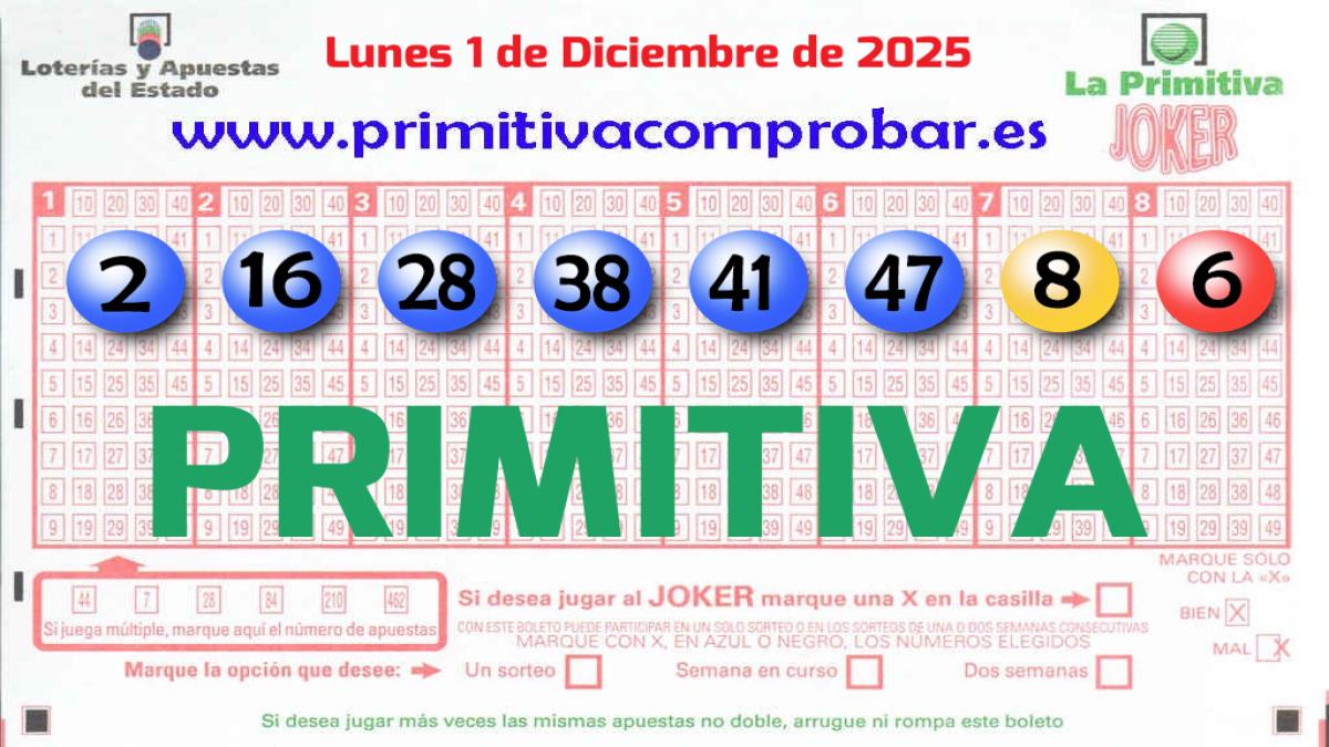 Primitiva del 2025-12-01