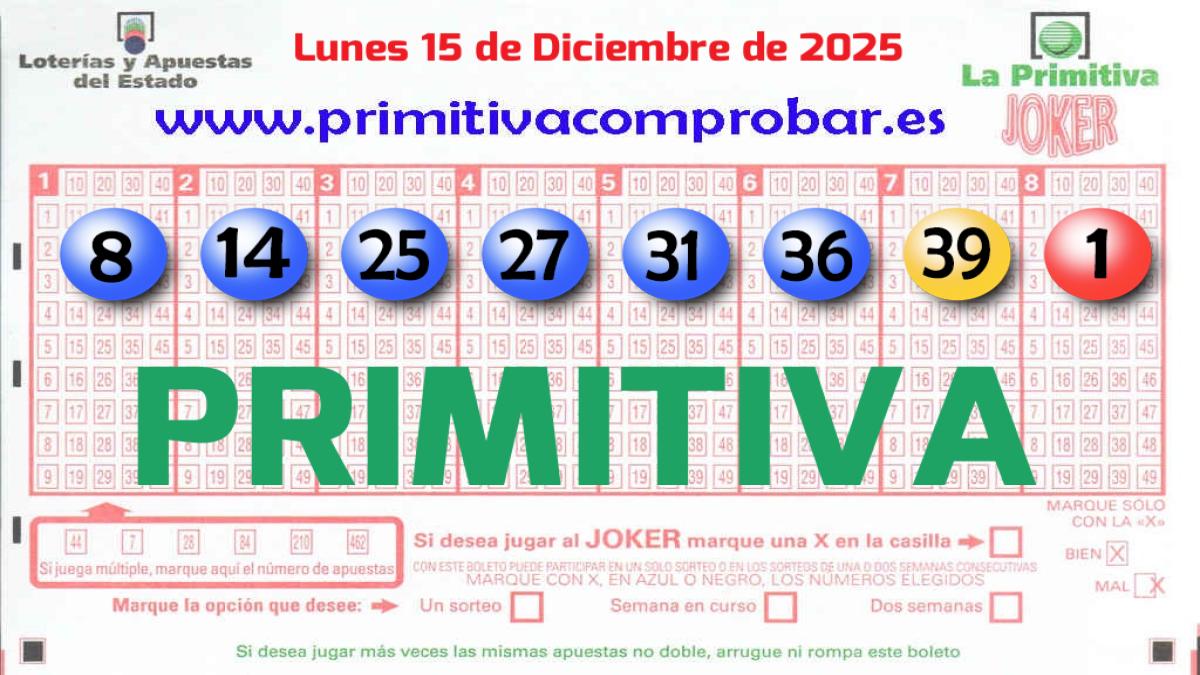 Primitiva del 2025-12-15