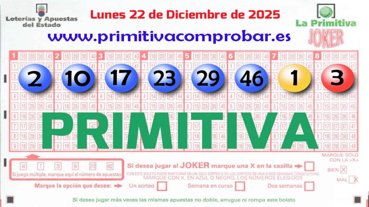 Primitiva del 2025-12-22