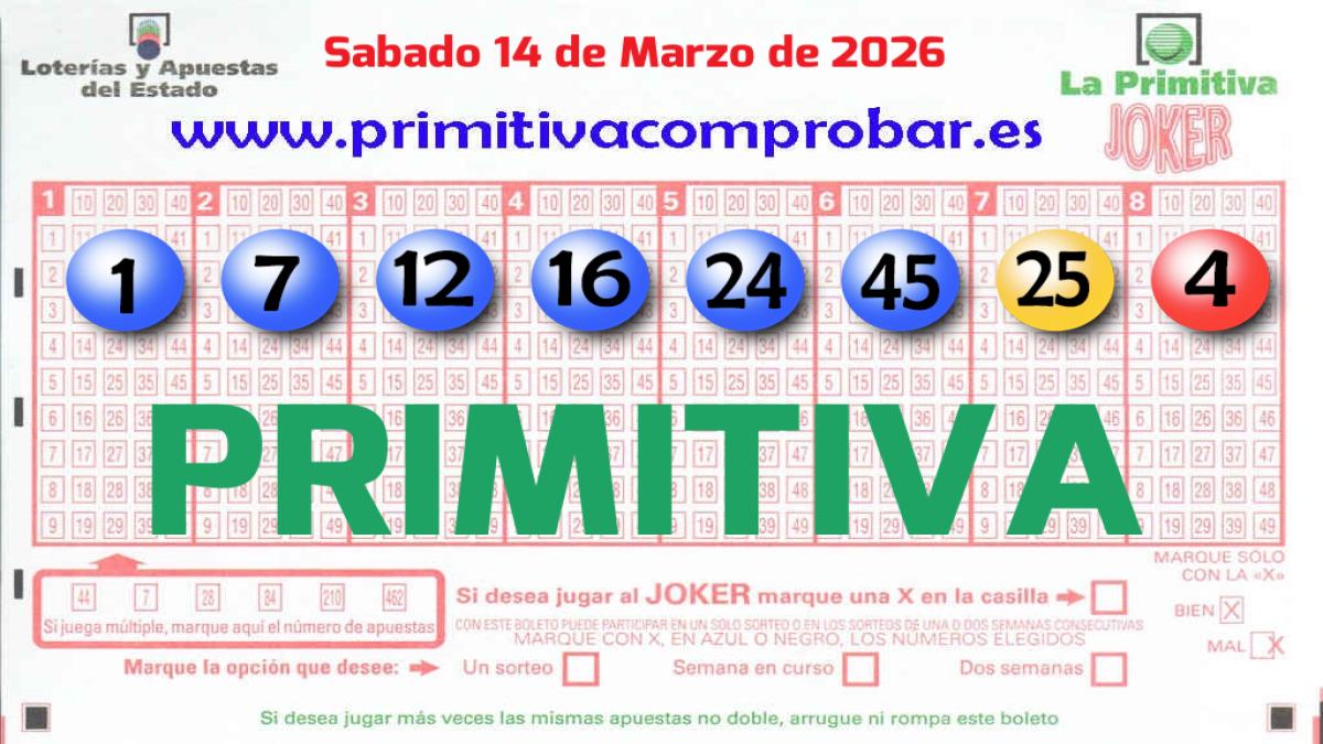 Primitiva del 2026-03-14