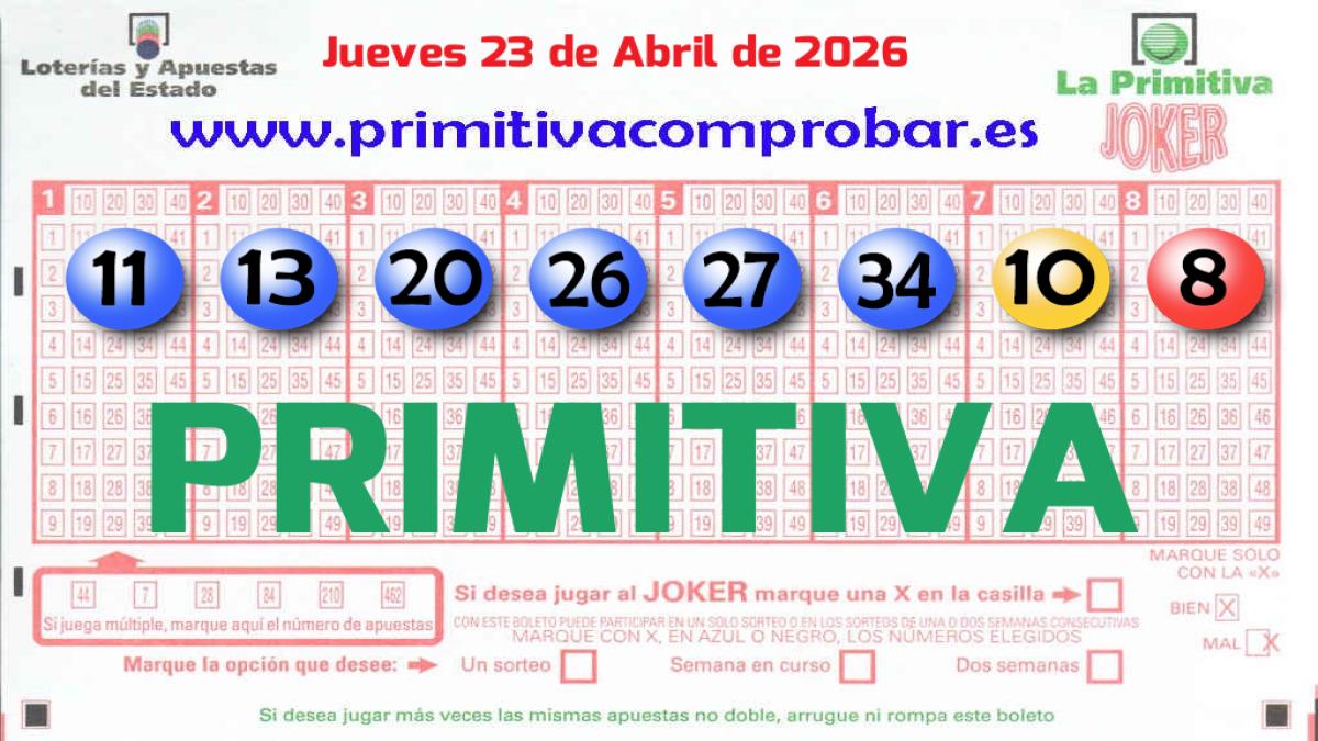Primitiva del 2026-04-23