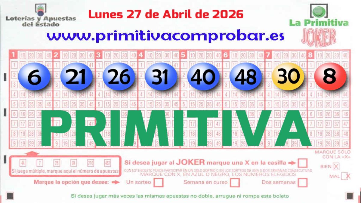 Primitiva del 2026-04-27