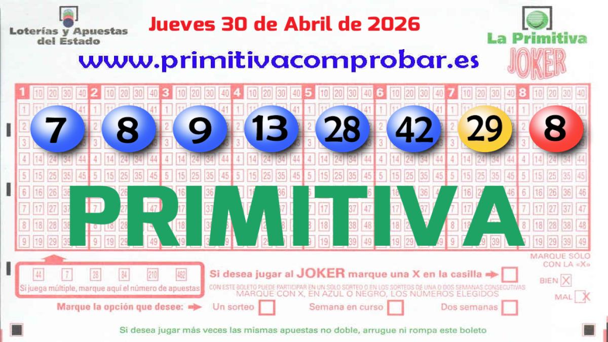 Primitiva del 2026-04-30