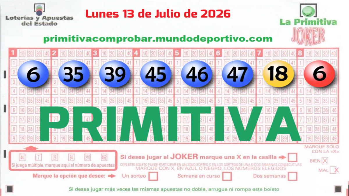Primitiva del 2026-07-13