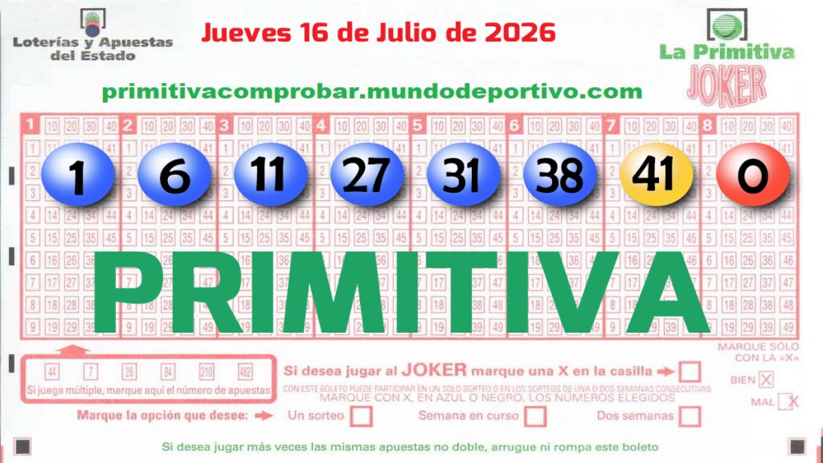 Primitiva del 2026-07-16