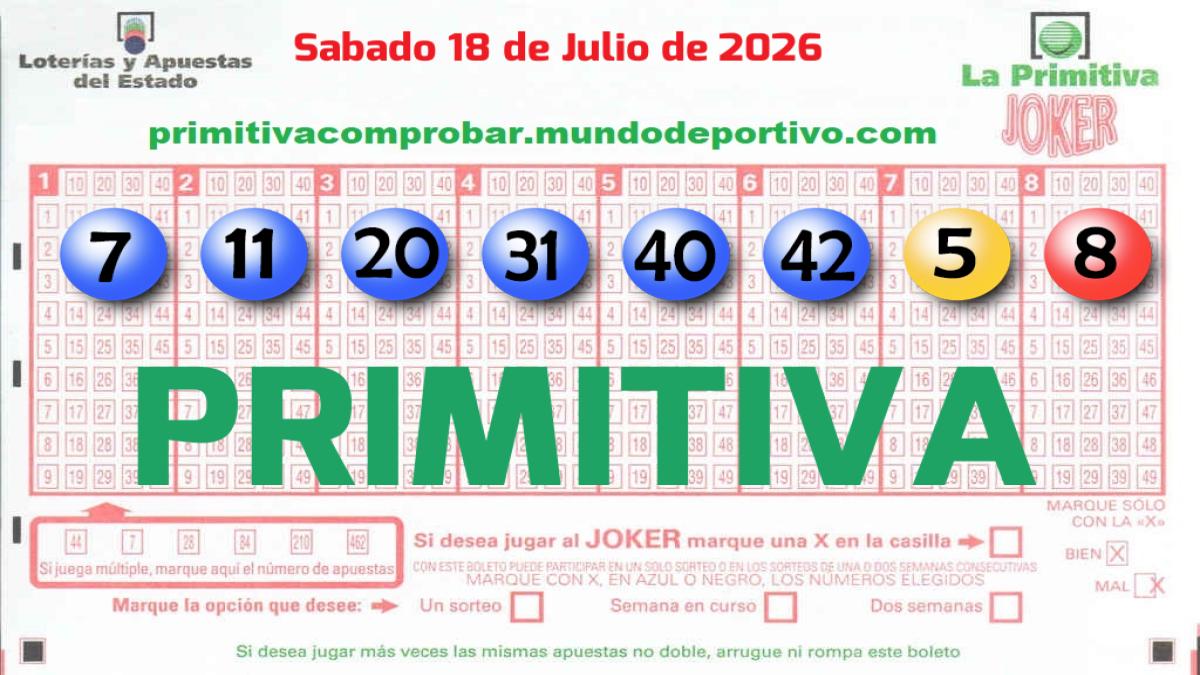 Primitiva del 2026-07-18