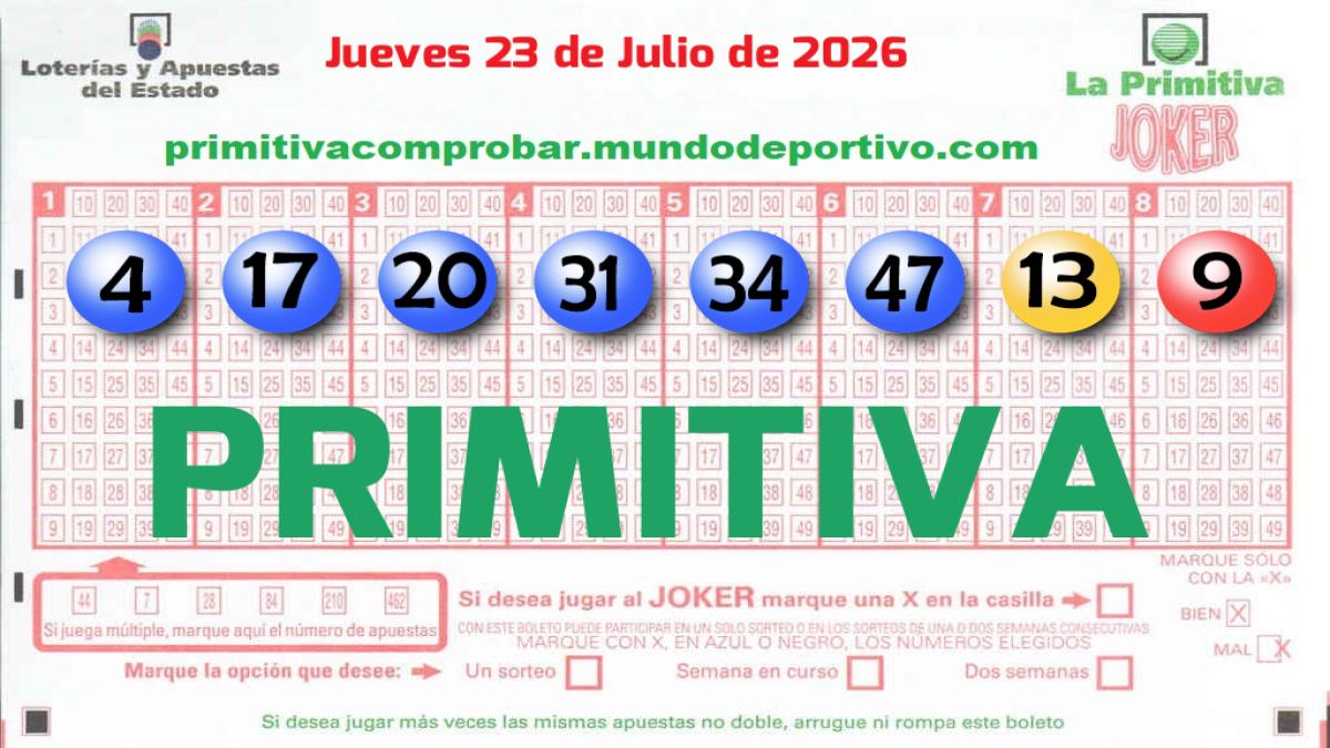 Primitiva del 2026-07-23