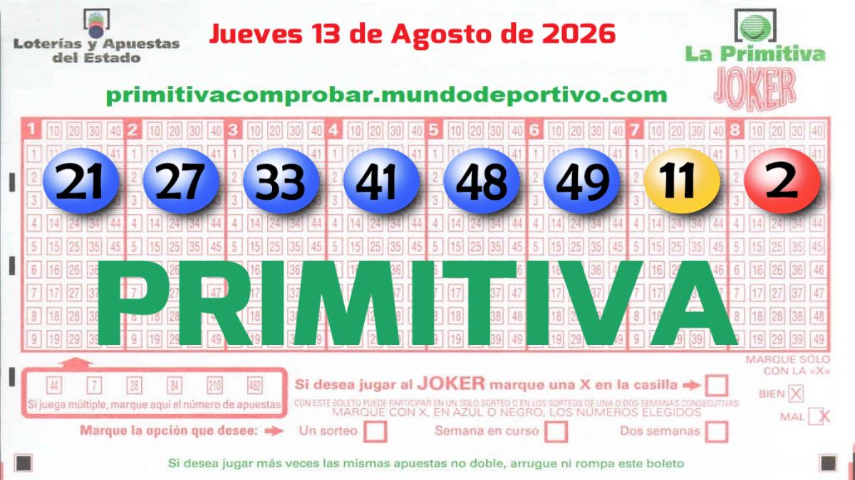 Primitiva del 2026-08-13