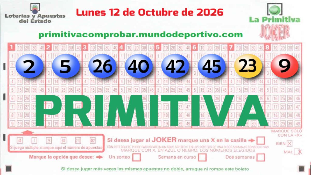 Primitiva del 2026-10-12