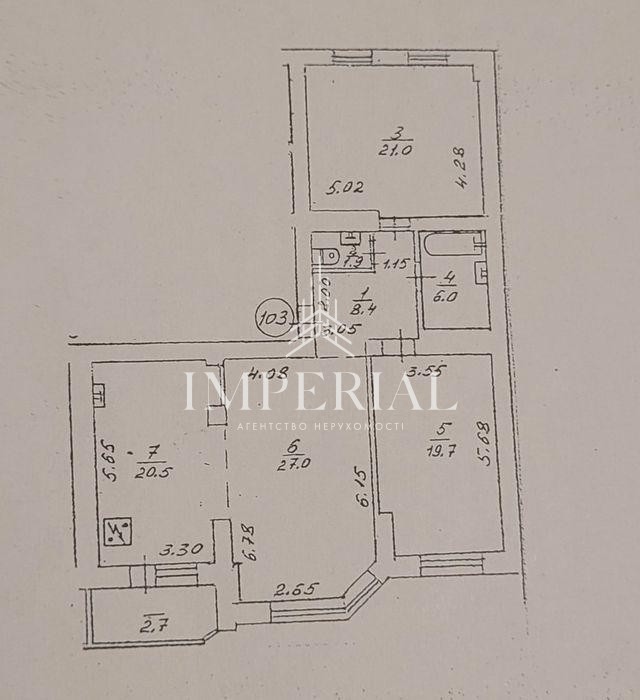 3-кімнатна квартира