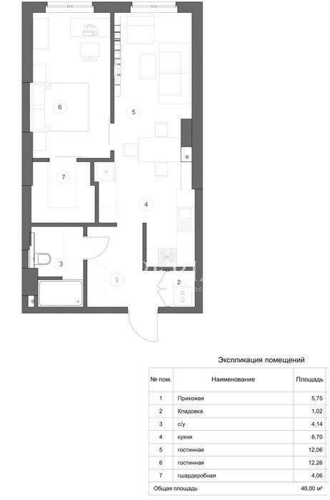 2-кімнатна квартира