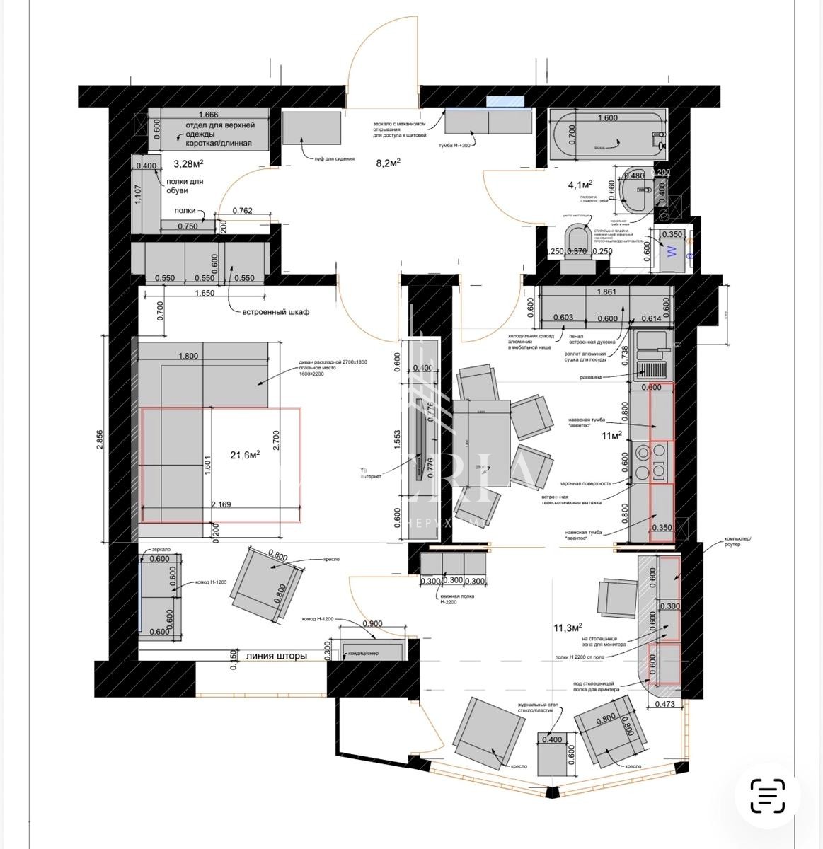 2-кімнатна квартира