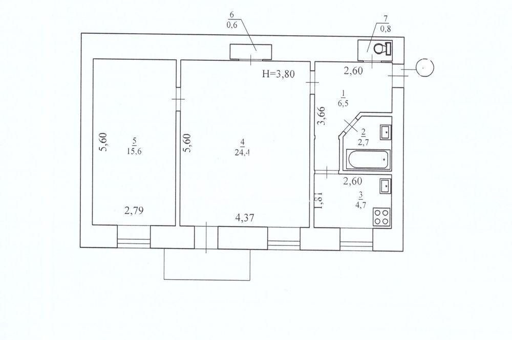 2-кімнатна квартира