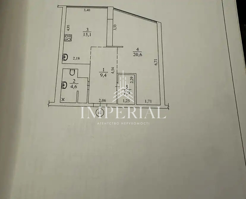 1-кімнатна квартира
