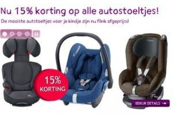 Afbeelding blog '15% korting autostoeltjes Prenatal'