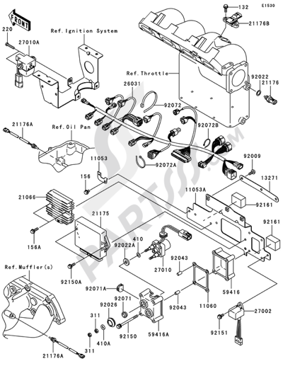 Kawasaki JET SKI STX-12F 2006 Dissassembly sheet. Purchase