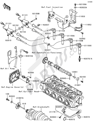 Kawasaki JET SKI STX-12F 2006 Dissassembly sheet. Purchase