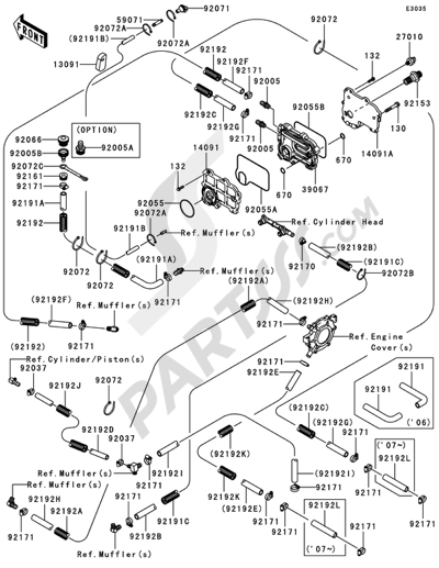 Cooling(2/2) Kawasaki JET SKI STX-12F 2007