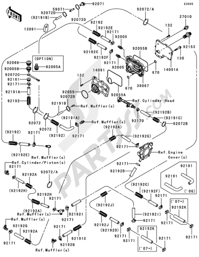 Cooling(1/2) Kawasaki JET SKI STX-15F 2007