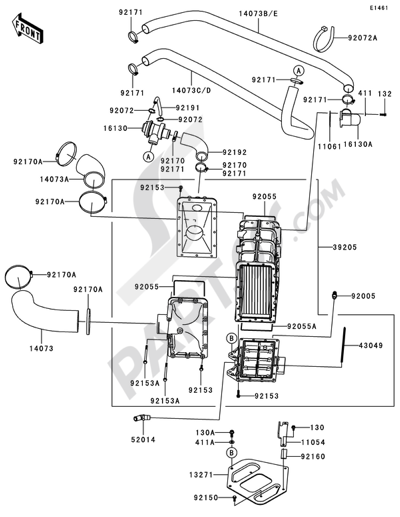 thumbnail image 2 of Caltric Starter Motor For Kawasaki Jetski JT1500 Ultra 250X – 2007-2008 – 12V PMDD 2 of 5